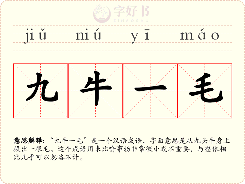九牛一毛