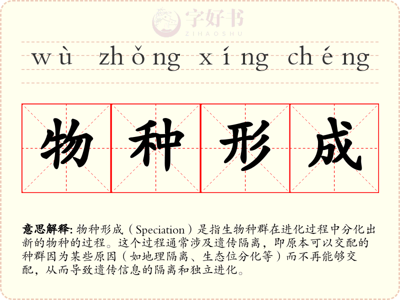 物种形成