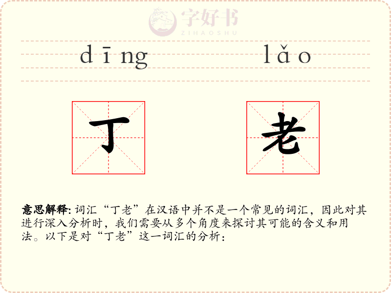 丁老