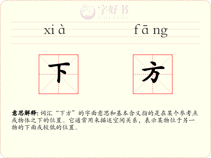 下方