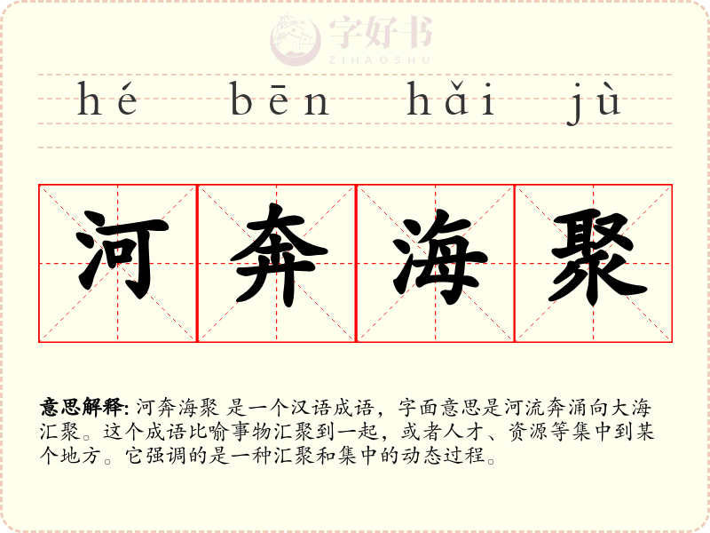 河奔海聚