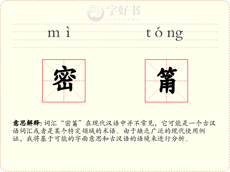密筩