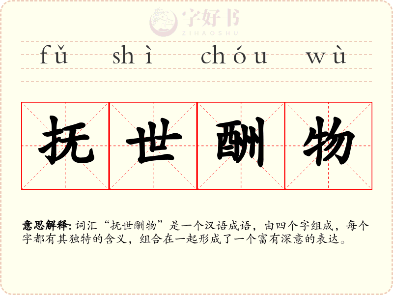 抚世酬物