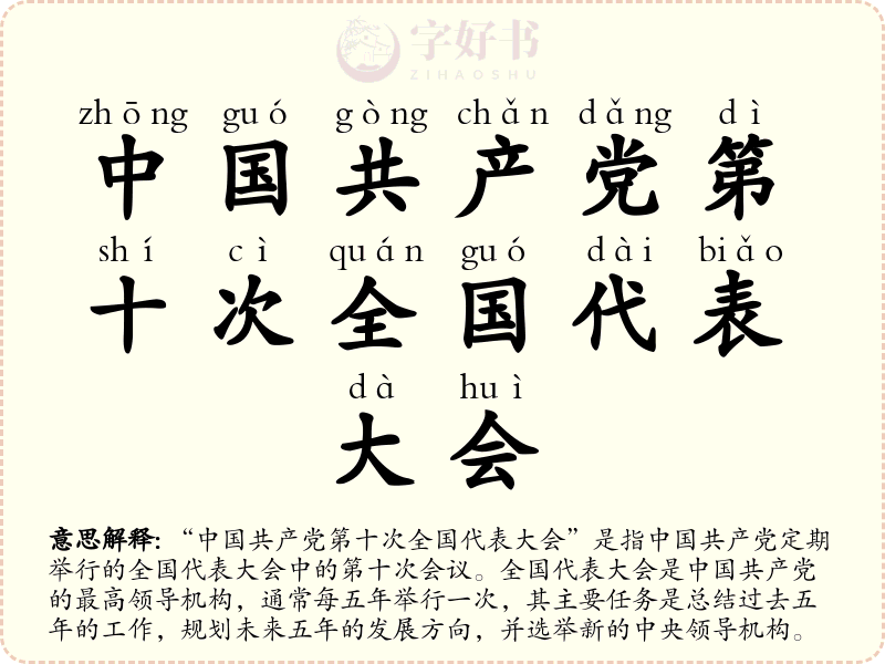 中国共产党第十次全国代表大会