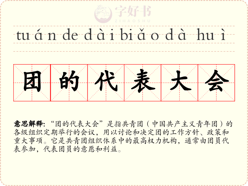 团的代表大会
