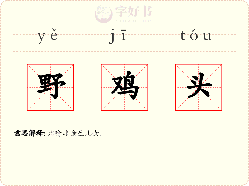 野鸡头