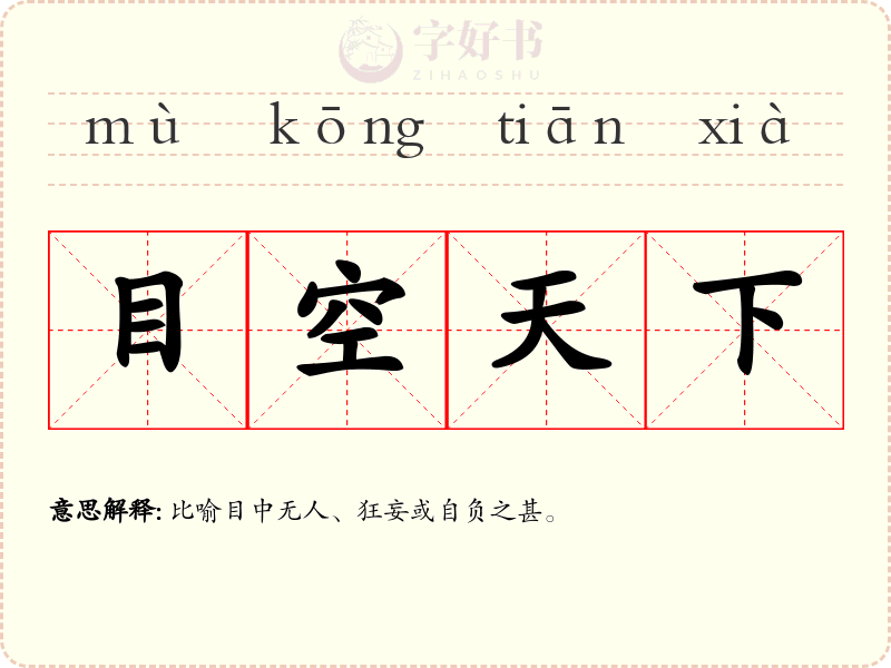 目空天下