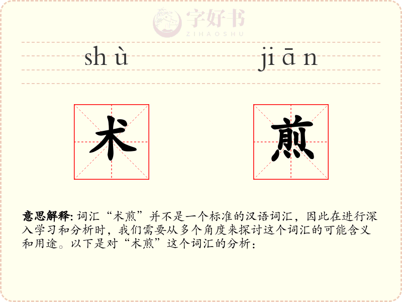 术煎