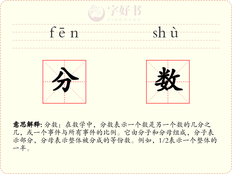分数