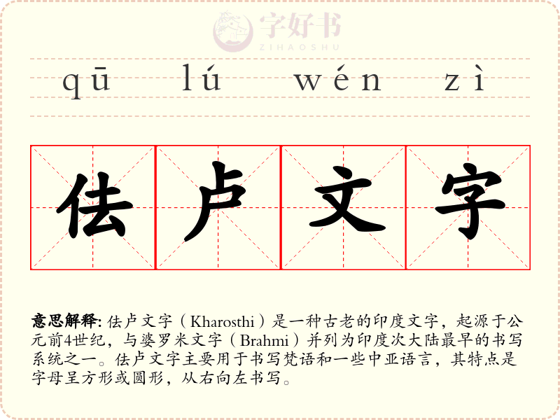 佉卢文字