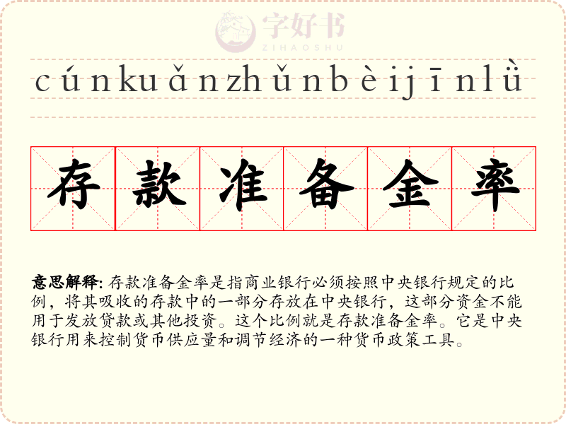 存款准备金率