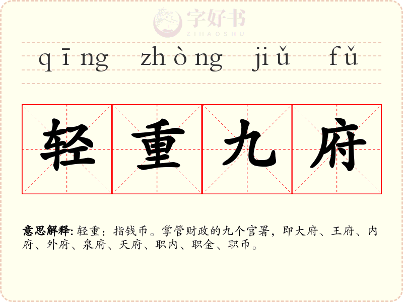 轻重九府