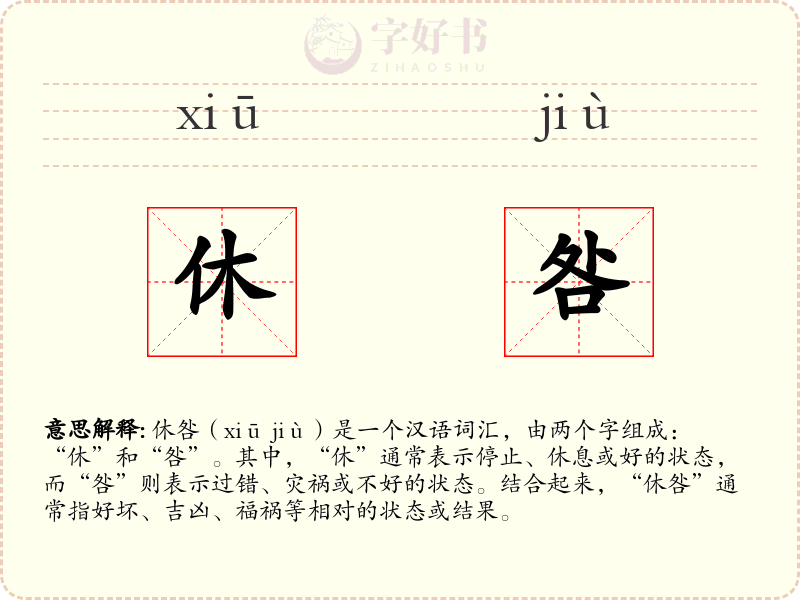 休咎