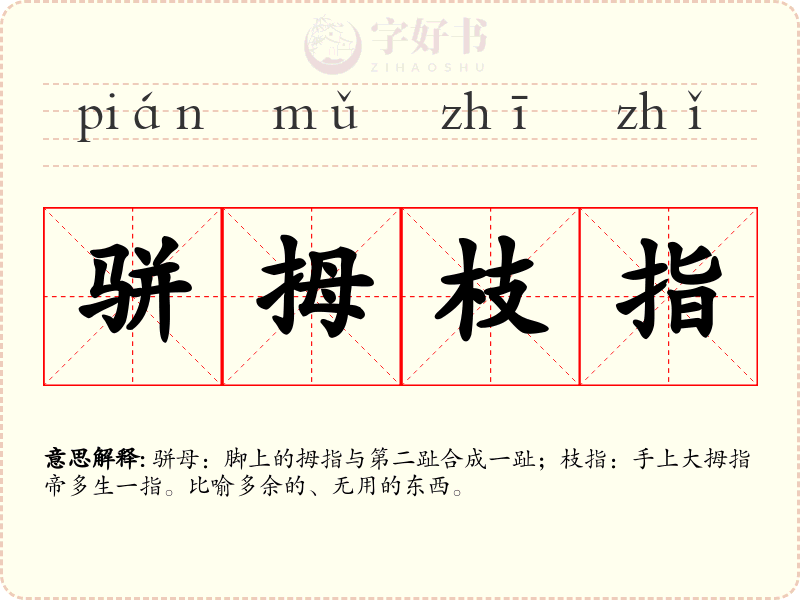 骈拇枝指