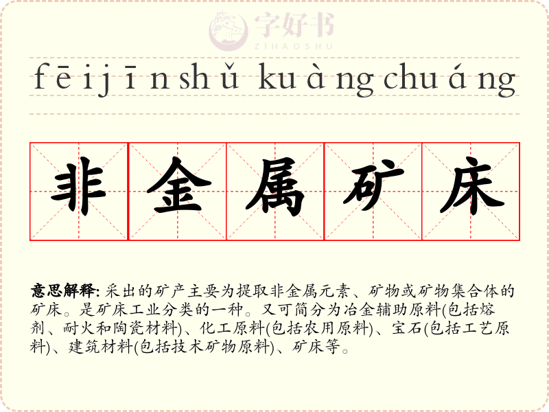 非金属矿床