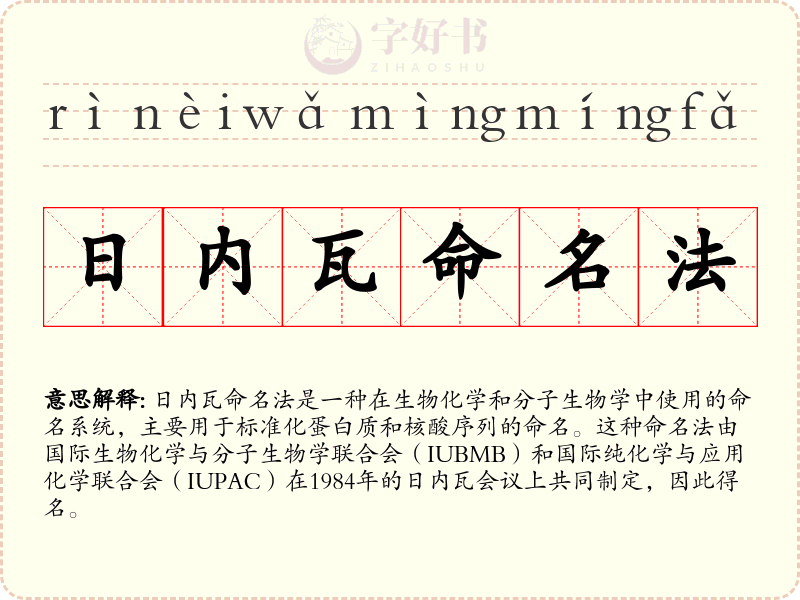 日内瓦命名法