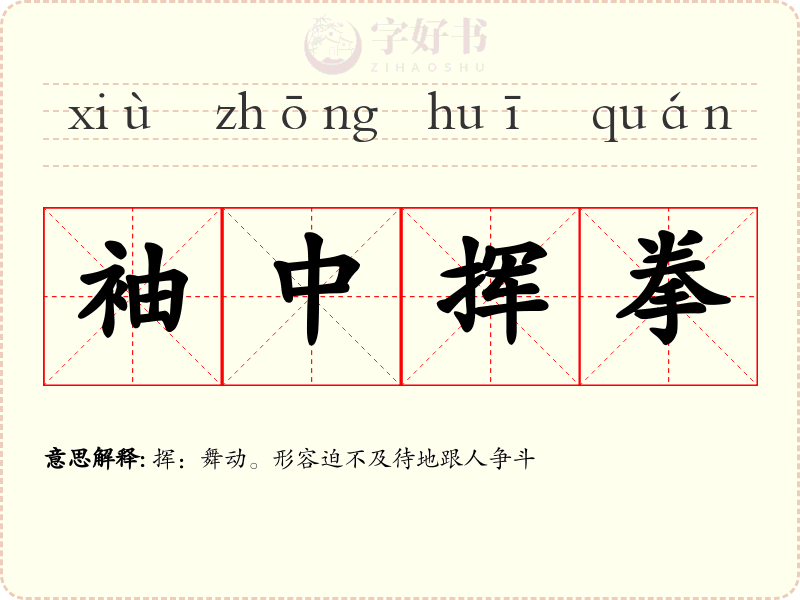 袖中挥拳