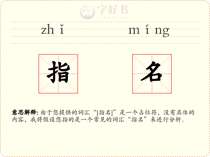 指名
