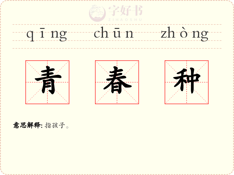 青春种