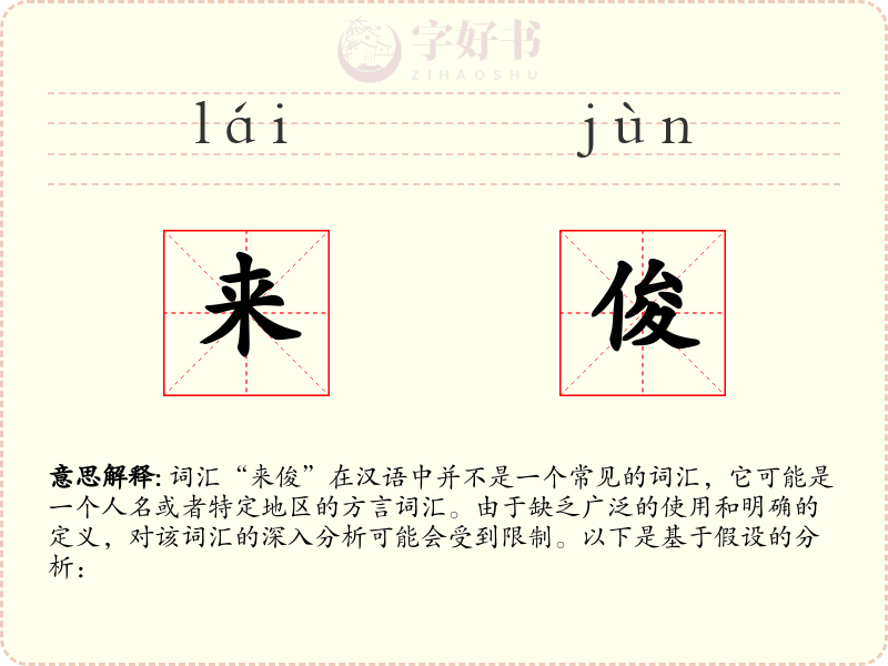 来俊