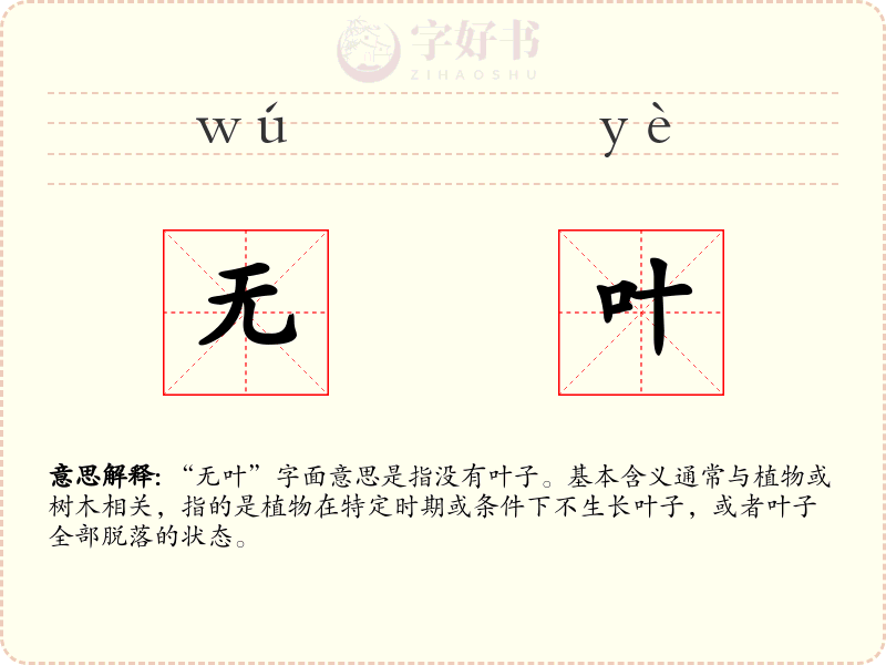 无叶