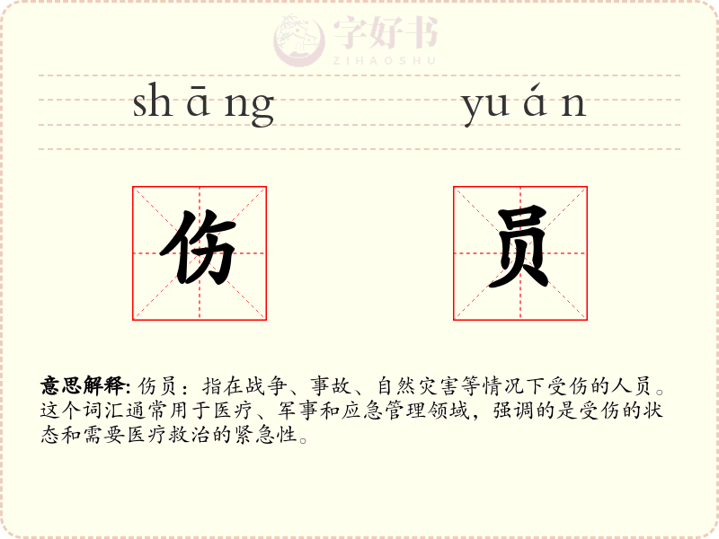 伤员