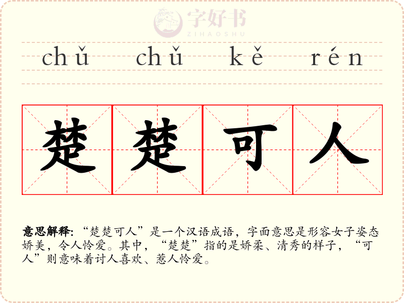 楚楚可人
