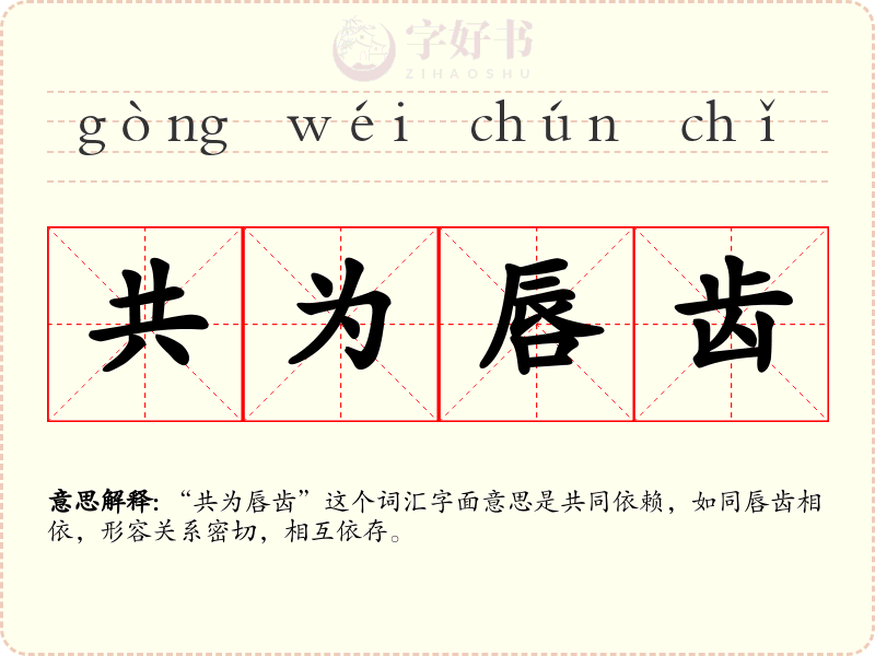 共为唇齿