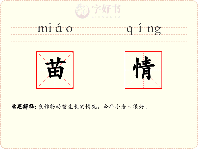 苗情