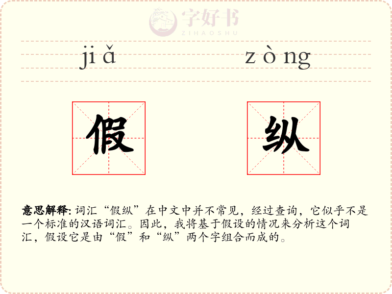 假纵
