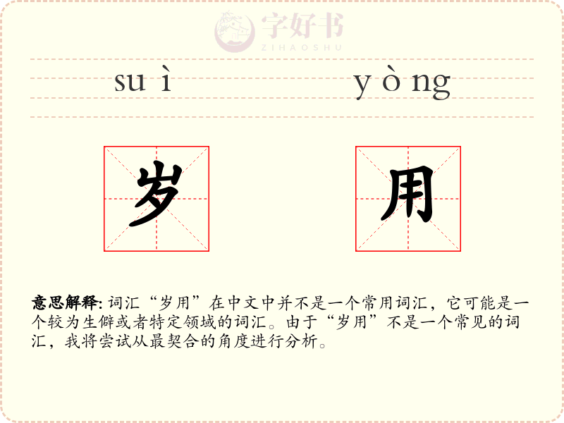 岁用