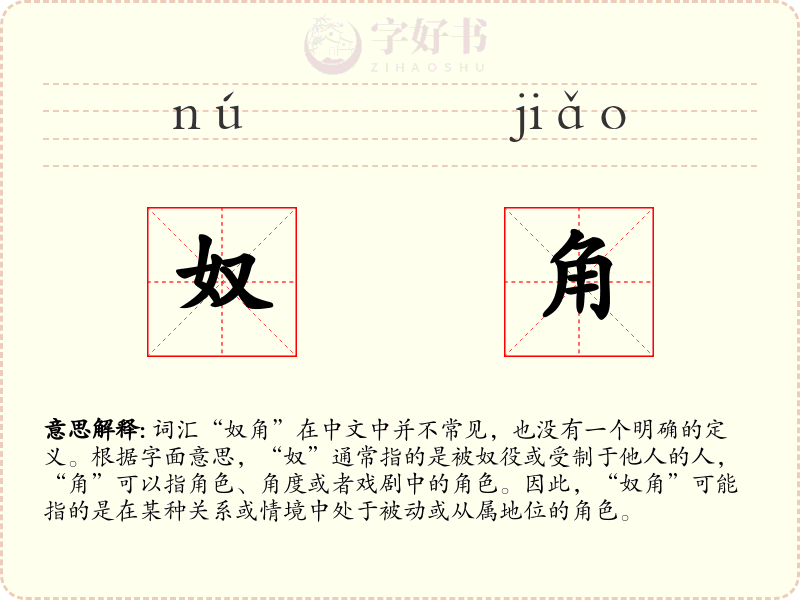 奴角