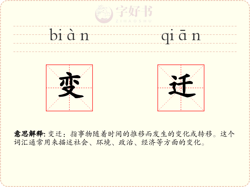 变迁