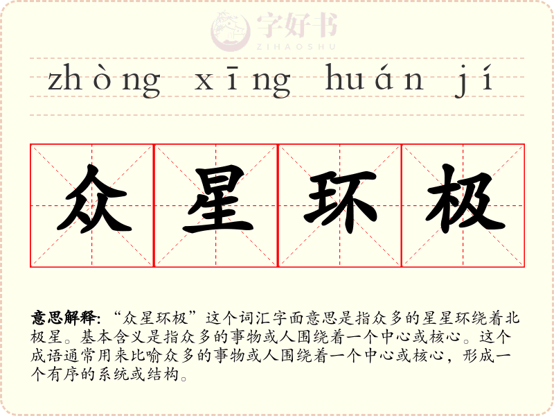 众星环极
