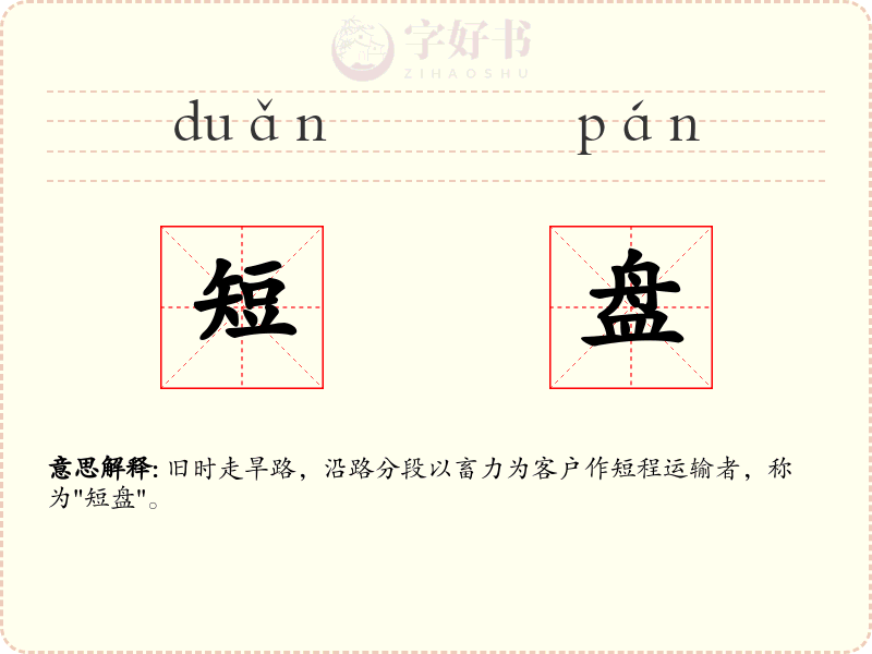 短盘