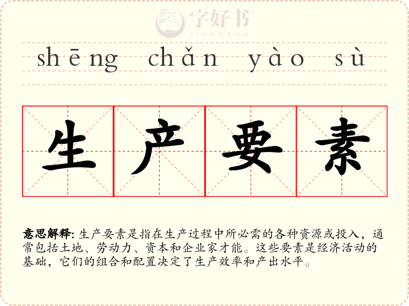 生产要素