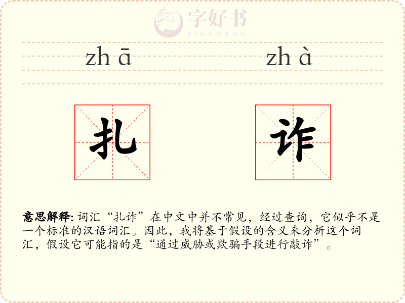 扎诈