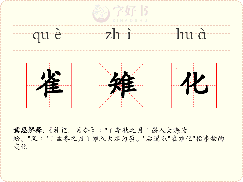 雀雉化
