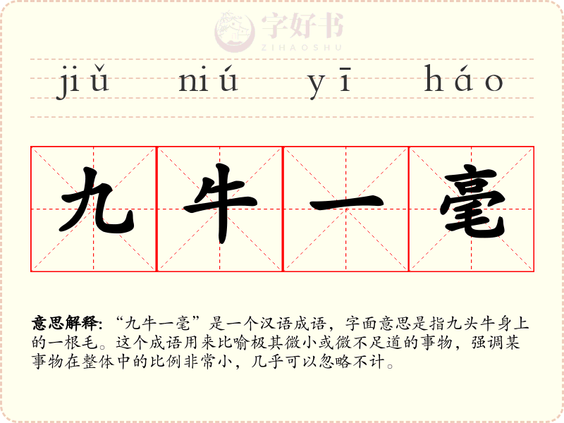 九牛一毫