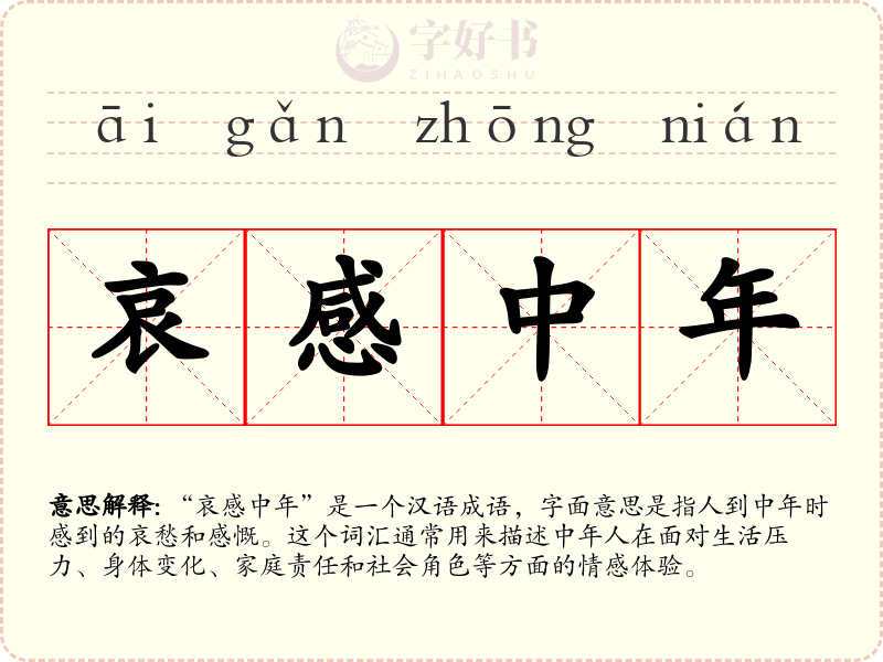 哀感中年
