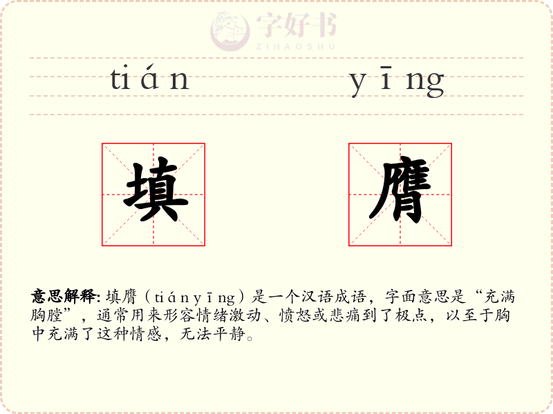 填膺