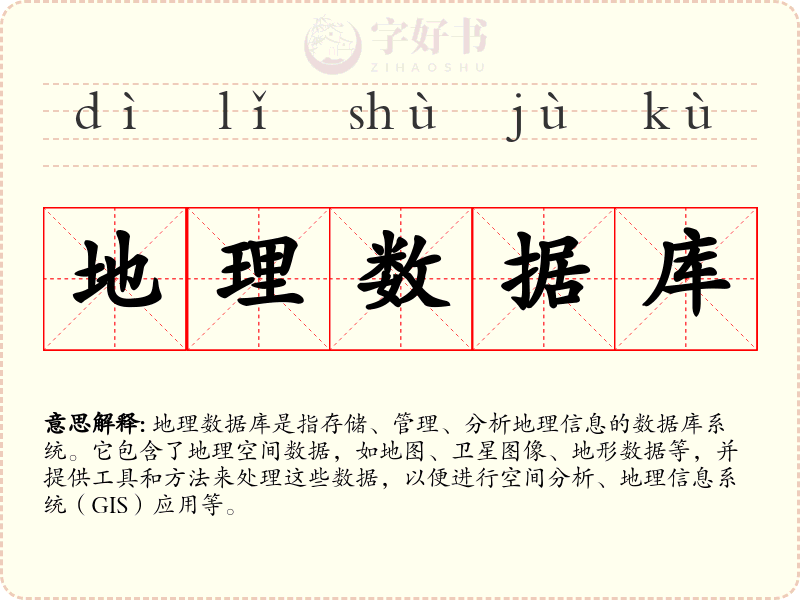 地理数据库