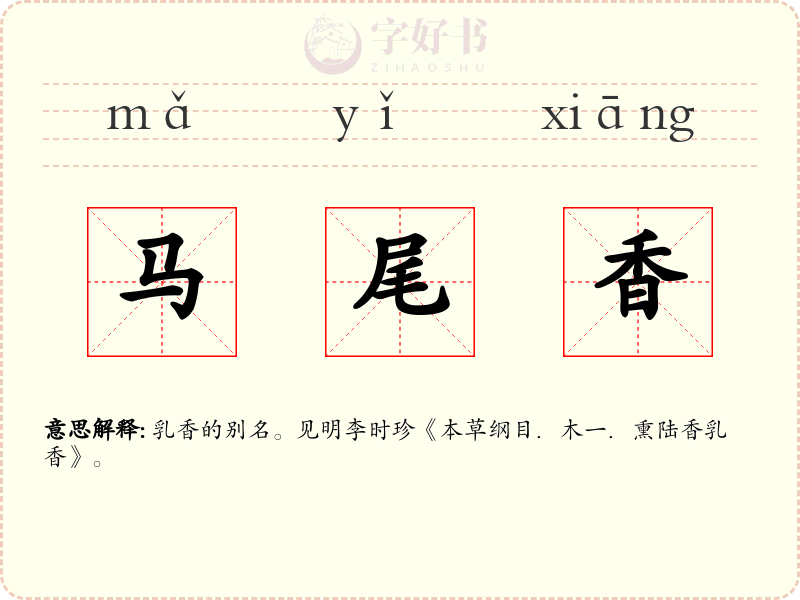 马尾香
