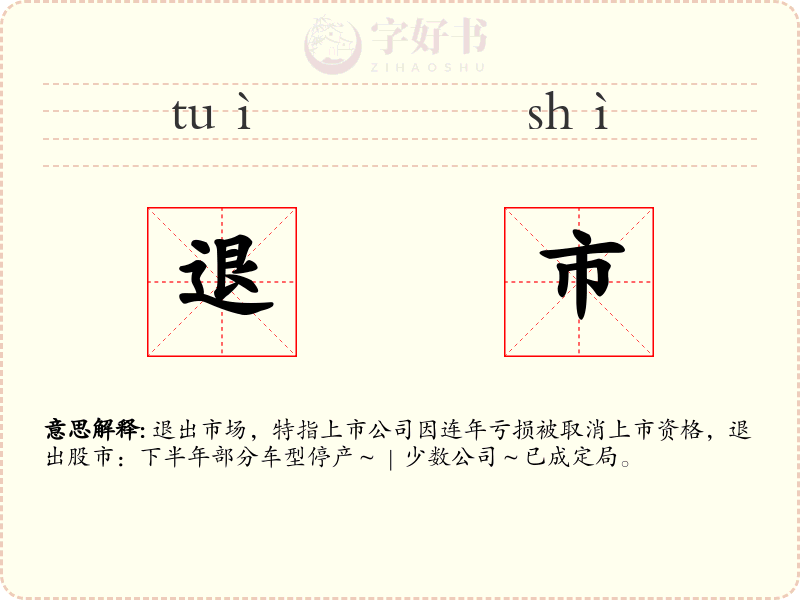 退市