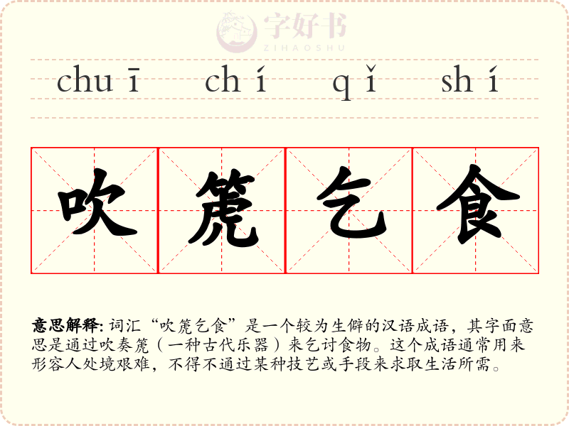 吹箎乞食
