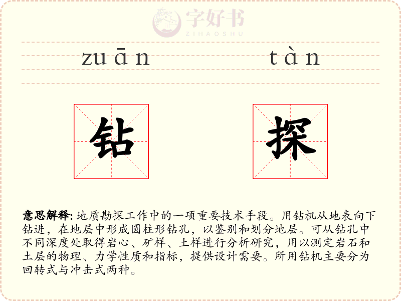 钻探