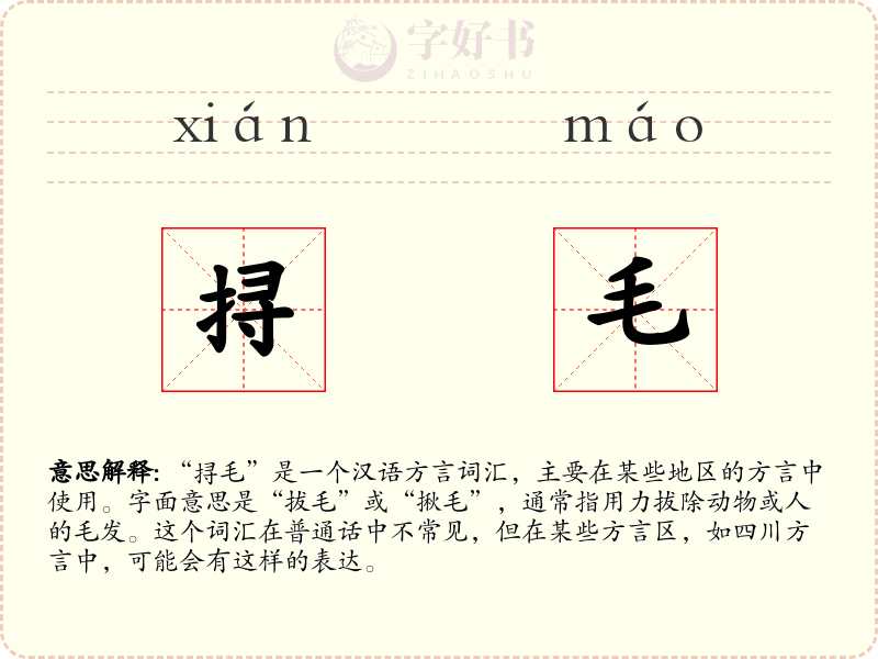 挦毛