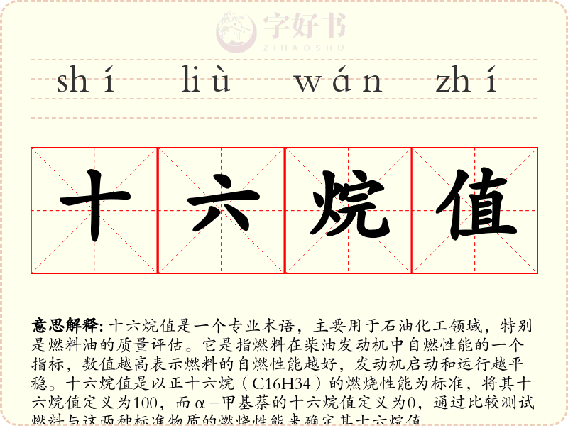 十六烷值