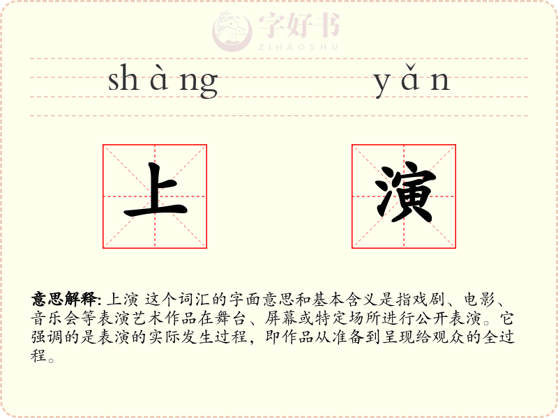 上演