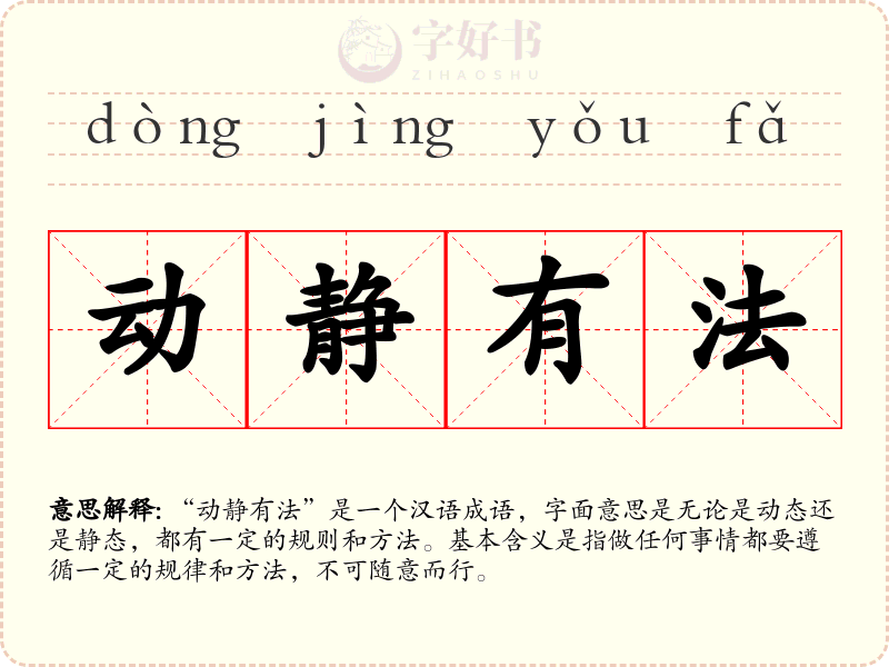 动静有法